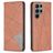 Mobigear Rhombus Slim Samsung Galaxy S25 Ultra Hoesje Bookcase - Bruin