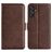 Mobigear Slim Magnet Samsung Galaxy M55 Hoesje Bookcase Portemonnee - Bruin