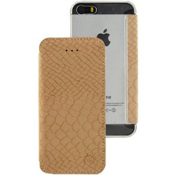 Mobilize Slim Gelly iPhone 5 Hoesje Bookcase - Snake Creamy Rose