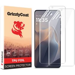 GrizzlyCoat Motorola Edge 60 Fusion Screenprotector Folie - Case Friendly (2-Pack)