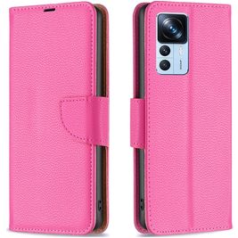 Mobigear Wallet Xiaomi 12T Hoesje Bookcase Portemonnee - Magenta