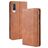 Mobigear Sensation Samsung Galaxy A70 Hoesje Bookcase Portemonnee - Cognac