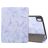 Mobigear Tri-Fold Marble iPad Air 11 Inch (2025) Hoes Bookcase + Stylus Houder - Paars