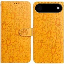 Mobigear Flowers iPhone Air Hoesje Bookcase Portemonnee - Geel