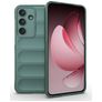 Mobigear Bumpy Samsung Galaxy S25 FE Hoesje Flexibel TPU Backcover - Groen