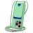 Mobigear Lanyard Card iPhone 16 Pro Siliconen Hoesje met koord en Pasjeshouder - Groen