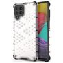 Mobigear Honeycomb Samsung Galaxy M53 Hoesje Hardcase Backcover Shockproof - Wit