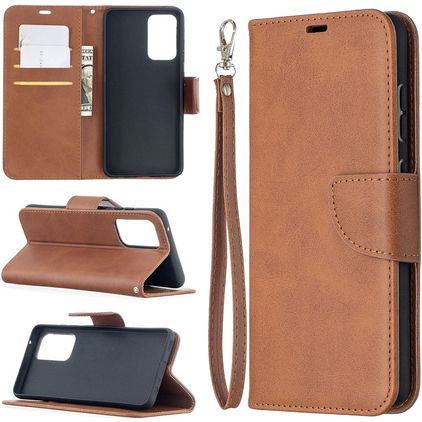Mobigear Excellent Samsung Galaxy A52 Hoesje Bookcase Portemonnee - Cognac