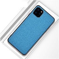Mobigear Fabric iPhone 11 Pro Hoesje Hardcase Backcover - Blauw