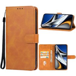Mobigear Wallet POCO X5 Pro Hoesje Bookcase Portemonnee - Bruin