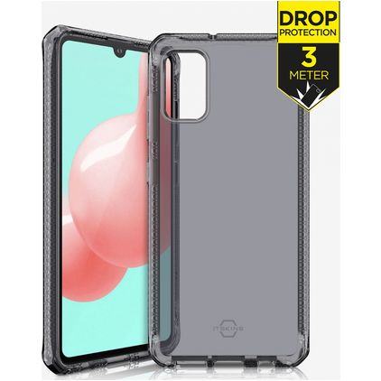ITSKINS SpectrumClear Samsung Galaxy A41 Hoesje Flexibel TPU Backcover Shockproof - Zwart
