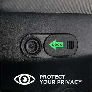 Mobigear Essentials Webcam Cover Privacy Schuifje - Zwart
