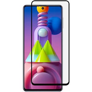 Mobigear Premium Samsung Galaxy M51 Glazen Screenprotector - Case Friendly - Zwart