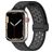 Mobigear Sport Plus Mag Siliconen Apple Watch Bandje Magneetsluiting - 42/41/40/38 mm - Zwart / Grijs