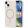 Mobiparts Slim Line iPhone 15 MagSafe Hoesje Hardcase Backcover - Off White