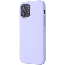 Mobigear Rubber Touch iPhone 12 Siliconen Hoesje Backcover - Paars