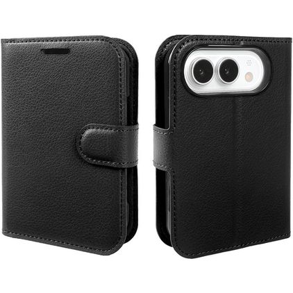 Mobigear Classic iPhone Duo Hoesje Bookcase Portemonnee - Zwart