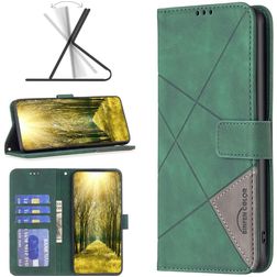 Mobigear Rhombus Google Pixel 7a Hoesje Bookcase Portemonnee - Groen