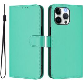 Mobigear Urban Wallet iPhone 16 Pro Max Hoesje Bookcase Portemonnee - Groen