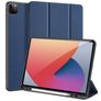 Dux Ducis Domo iPad Pro 12.9 Inch (2021) Hoes Bookcase + Stylus Houder - Blauw