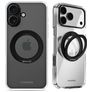 Mobilize 360 Rotating Ring iPhone 16 MagSafe Hoesje Hardcase Backcover met Ringhouder - Zwart