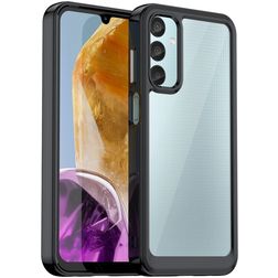Mobigear Crystal Samsung Galaxy M15 Hoesje Hardcase Backcover - Zwart
