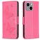 Mobigear Butterfly iPhone 15 Plus Hoesje Bookcase Portemonnee - Magenta