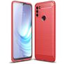 Mobigear Brushed Motorola Moto G50 Hoesje Flexibel TPU Backcover - Rood