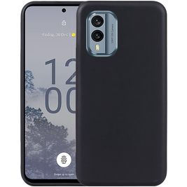 Mobigear Colors Nokia X30 Hoesje Flexibel TPU Backcover - Zwart