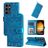 Mobigear Sunflower Samsung Galaxy S24 Ultra Hoesje Bookcase Portemonnee - Blauw