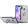 Mobigear Armor Ring Huawei Nova 3 Hoesje Hardcase Backcover Shockproof met Ringhouder - Zilver