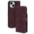 Mobiparts Classic Wallet iPhone 15 Hoesje Bookcase Portemonnee - Velvet Red