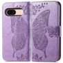 Mobigear Butterfly Google Pixel 8a Hoesje Bookcase Portemonnee - Lavendel