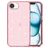 Mobigear Crystal Glitter iPhone 16e Hoesje Hardcase Backcover - Roze