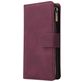 Mobigear Zipper Samsung Galaxy A41 Hoesje Bookcase Portemonnee - Rood