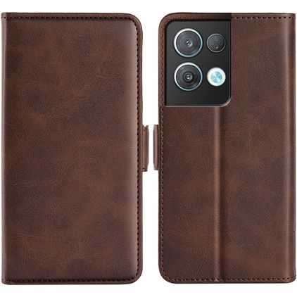 Mobigear Slim Magnet OPPO Reno 8 Pro 5G Hoesje Bookcase Portemonnee - Bruin
