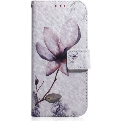 Mobigear Design LG K40s Hoesje Bookcase Portemonnee - Magnolia