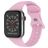 Mobigear Sport Dual Siliconen Apple Watch Bandje Druksluiting - 49/46/45/44 mm - Lavendel
