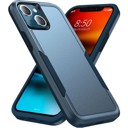 Mobigear Heavy Armor iPhone 14 Hoesje Hardcase Backcover Shockproof - Donkerblauw