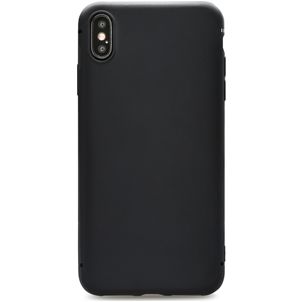 Xccess Invisible Thin iPhone XS Max Hoesje Flexibel TPU Extra Dun Backcover - Zwart