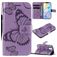 Mobigear Butterfly iPhone 12 Mini Hoesje Bookcase Portemonnee - Paars