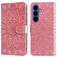 Mobigear Sunflower Samsung Galaxy S26 Plus Hoesje Bookcase Portemonnee - Roségoud