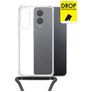 My Style Loop Doorzichtig Samsung Galaxy S25 Edge Flexibel TPU Hoesje met koord - Transparant