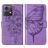 Mobigear Butterfly Motorola Moto G84 Hoesje Bookcase Portemonnee - Paars