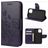 Mobigear Flowers iPhone 12 Mini Hoesje Bookcase Portemonnee - Paars
