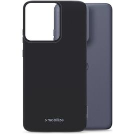 Mobilize Rubber Gelly Motorola Edge 50 Neo Hoesje Flexibel TPU Backcover - Zwart