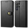 Mobigear Snap Button Samsung Galaxy S25 Ultra Hoesje Bookcase Portemonnee - Zwart