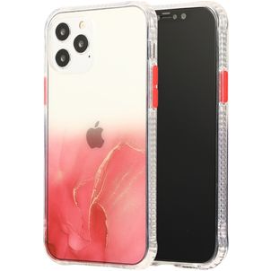 Mobigear Gradient iPhone 12 Hoesje Hardcase Backcover - Rood