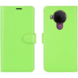 Mobigear Classic Nokia 5.4 Hoesje Bookcase Portemonnee - Groen