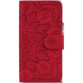 Mobigear Mandala Samsung Galaxy A30s Hoesje Bookcase Portemonnee - Rood